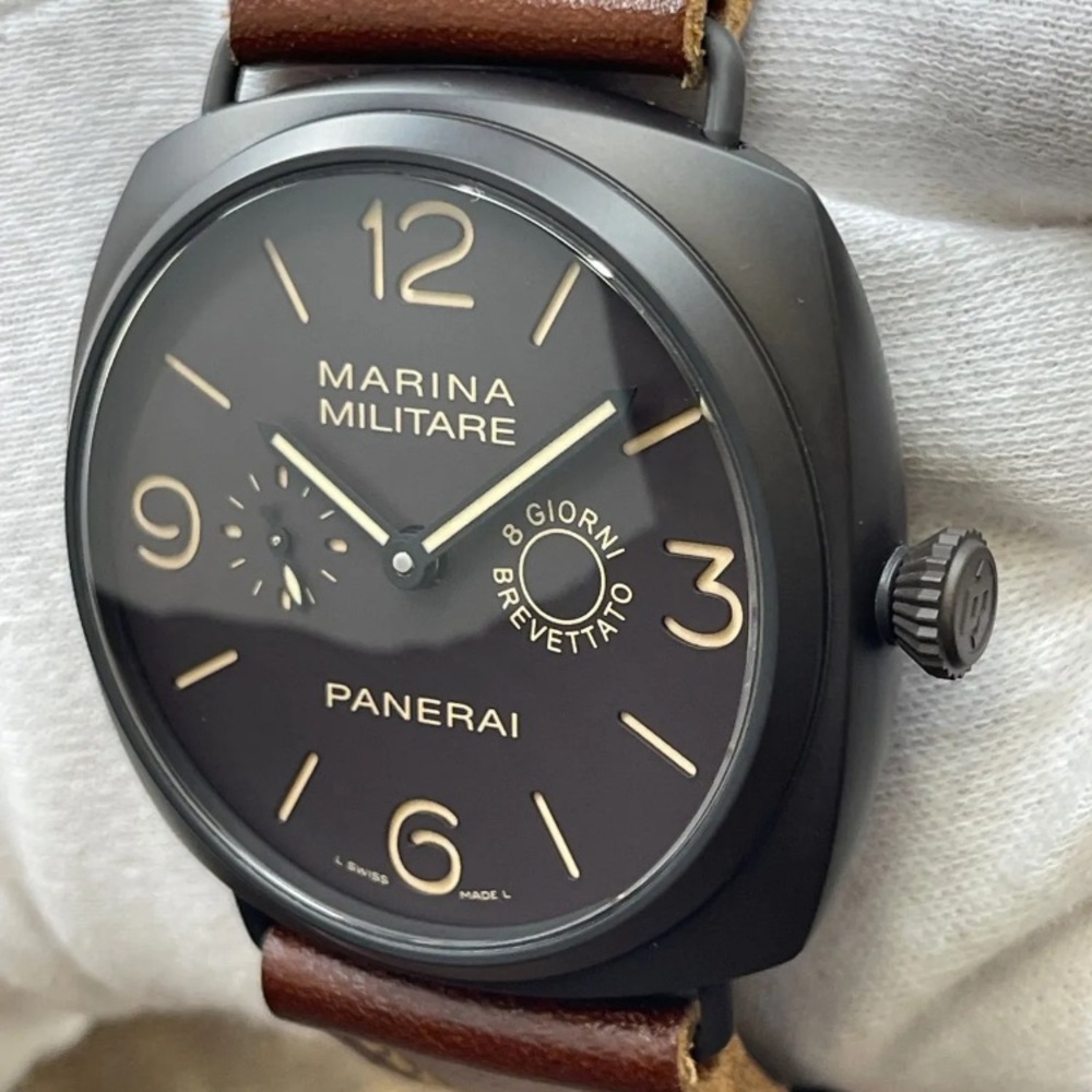 Panerai Marina Militare with Brown Case and Tan Strap 47 mm